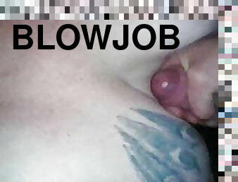 Big load, cum on big sexy tits, sucks and cleans my cock off