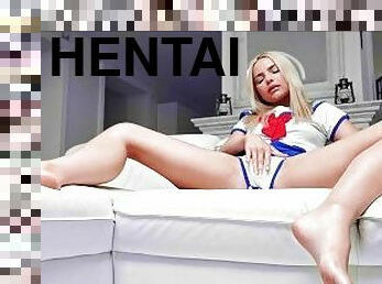 énorme, masturbation, orgasme, russe, ejaculation-sur-le-corps, ejaculation-interne, blonde, anime, hentai, gode