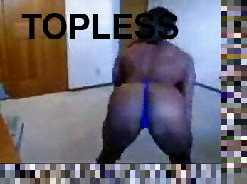 Brenda topless flexing webcam 2