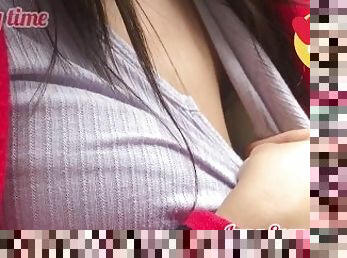 Quick Public Transportation Flashing Tits By Gorgeous Filipina Transgender Girl