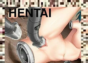 The cyberpunk whore loves her lecherous toys Uncensored hentai