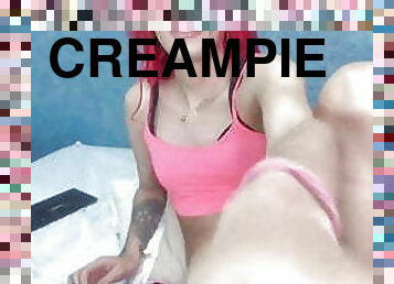 masturbation, shemale, cumshot, creampie, sprut, dildo, dominans