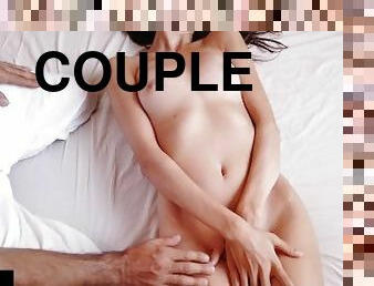 masturbation, orgasme, amateur, ados, jouet, massage, couple, petite, brunette