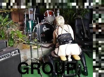 Teaching my stepsis how to be a good groupie for the rock band...big tit slut...fuck machine orgasm