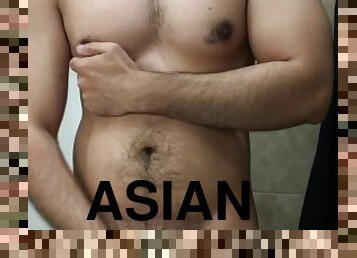 asiatique, papa, amateur, ejaculation-sur-le-corps, énorme-bite, célébrité, gay, branlette, solo, pappounet