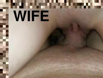 fisse-pussy, russisk, kone, amatør, moden, udløsning, milf, creampie, sperm, realitet