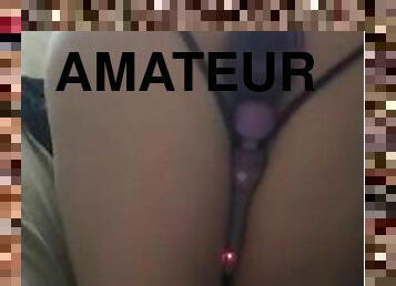 cul, clito, masturbation, amateur, mature, jouet, joufflue, salope, solo