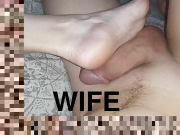 Wife, feet, dick