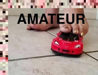 Watch As A Giantess Goddess Stomps Your Fancy New Car To A Pile Of Rubble