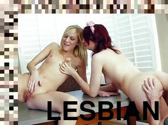 Hot Lesbian Couple Have Threesome With The Land Lady