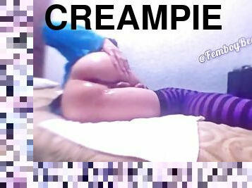 amatir, homo, creampie-ejakulasi-di-dalam-vagina-atau-anus-dan-keluarnya-tetesan-sperma, sperma, bokong, seorang-diri, homoseks, melahirkan, kasar