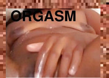 grosse, orgasme, chatte-pussy, amateur, ejaculation-sur-le-corps, ébène, branlette, belle-femme-ronde, doigtage, ejaculation