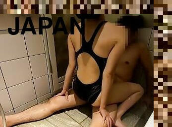 badning, amatør, skønheder, japans, lille, fetish, små-patter