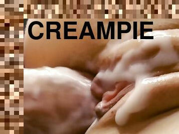 muschi, dilettant, beule-schuss, creampie, beule, fetisch