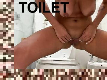 LICKING PEE OFF TOILET SEAT- PREVIEW - NICOLE BELLE