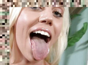 Is this the biggest load you've seen a blonde swallow?