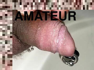 pisser, amateur, énorme-bite, point-de-vue, percé, fétiche, solo, réalité, bite