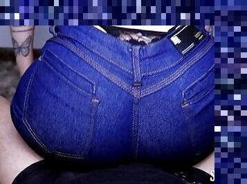 Hot Assjob Lap Dance in Jeans and then in Thongs