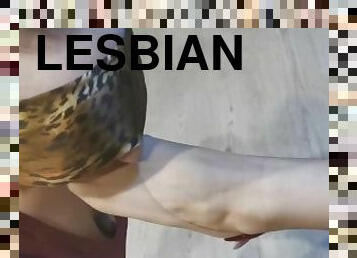 lesbienne, esclave, pieds, fétiche, domination, orteils