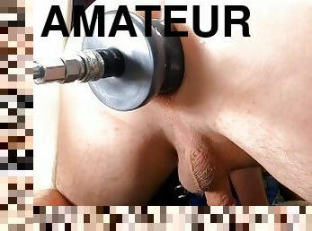 amateur, anal, ejaculation-sur-le-corps, gay, machines, bout-a-bout, solo, géant, dure