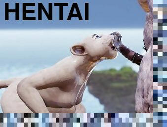 monstro, anal, babes, pénis-grande, anime, hentai, 3d, fetiche, pénis, áspero