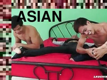 asiatique, amateur, ejaculation-sur-le-corps, gay, pieds, minet