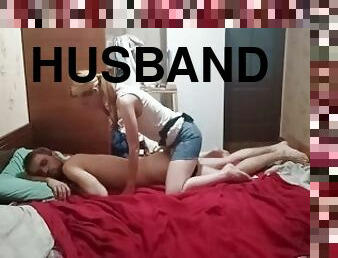 Her husband was asleep, but my wife wanted sex