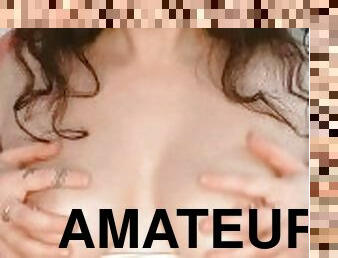 amateur, maman, douce, solo, goth, taquinerie