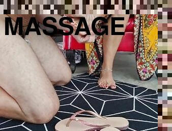 amateur, massage, pieds, fumer, humiliation, domination, réalité