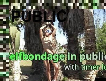 Selfbondage in public with timer lock Trailer Iviroses