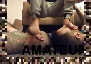 papa, amateur, énorme-bite, gay, pieds, pappounet, humiliation, domination, tatouage, bite