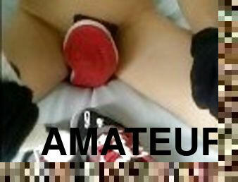 masturbation, amateur, ejaculation-sur-le-corps, ados, gay, branlette, pieds, secousses, ejaculation, solo