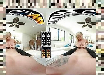 VIRTUAL PORN - Big Tits Stepmom Robbin Banx Taking Dick In VR