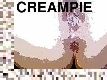 umum, amatir, creampie-ejakulasi-di-dalam-vagina-atau-anus-dan-keluarnya-tetesan-sperma, pasangan, dominasi, realitas