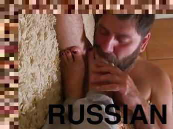 krievu, amatieris, pēdas, salda, fetišs, sūkā, pirksti