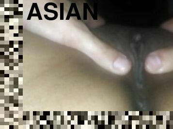 asia, vagina-pussy, amatir, pijat, sudut-pandang, ketat