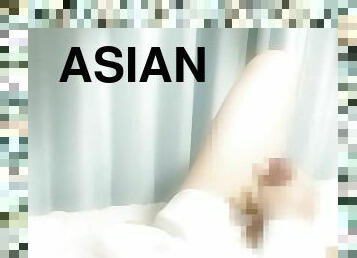 asiatisk, onani, bøsse