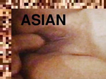 asiatisk, röv, orgasm, fitta-pussy, amatör, hardcore, creampie, thailändsk, första-gången, sprut