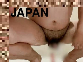 asiatisk, behåret, amatør, anal, legetøj, bøsse, japans, småfed, knepning-fucking, dildo