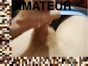 énorme, masturbation, amateur, mature, ejaculation-sur-le-corps, énorme-bite, gay, branlette, point-de-vue, ejaculation