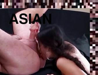 asiatisk, gigantisk, gammal, amatör, cumshot, milf, deepthroat, ansiktssprut, kåt, äldre