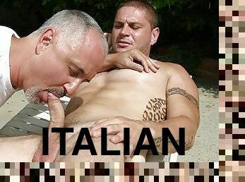 papá, cuatro-patas, coño-pussy, mamada, gay, corrida, follando-fucking, italiano, papi, musculada