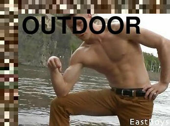 Outdoor Muscle Flexing - Jan Rocek