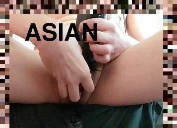 asiatisk, onani, amatør, cumshot, leke, homofil, alene