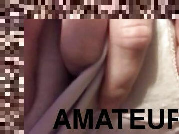 amatør, fingering, trusser, solo