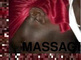 Throat goat massage black wet fat Dick sloppy pov head