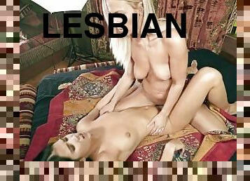 lesbienne, blonde, face-sitting, brunette