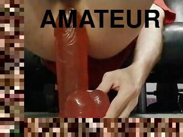 masturbation, amateur, anal, ejaculation-sur-le-corps, jouet, massage, butin, ejaculation, gode, solo