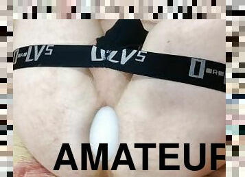 amateur, anal, juguete, gay, webcam, fetichista, a-solas, inserción