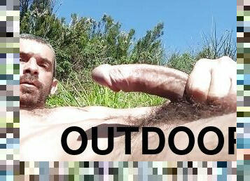 masturbation, en-plein-air, public, amateur, énorme-bite, gay, branlette, horny, webcam, italien